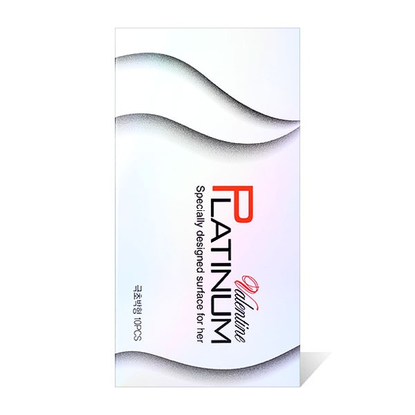 한국라텍스 발렌타인 플래티넘 콘돔 - 초박형 10P