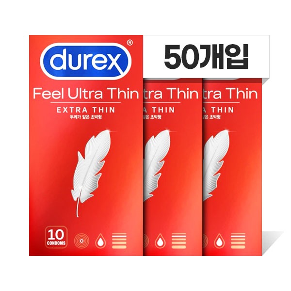 듀렉스 필 울트라씬 대용량 벌크 콘돔 - 초박형 50P