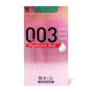 오카모토 히알루론산 003 콘돔 - 초박형 10P