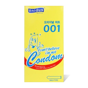 유니더스 오리지널 피트001 콘돔 - 무꼭지 초박형 10P