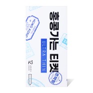 한국라텍스 홍콩가는 티켓 콘돔 - 초박형 12P