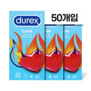 듀렉스 러브 대용량 벌크 얇은 콘돔 - 초박형 50P