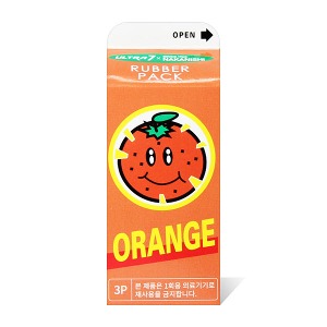 나가니시 트윗 오렌지 미니팩 우유각 휴대용 콘돔 - 초박형 3P