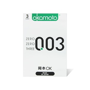 오카모토 003 플래티넘 일본 콘돔 - 초박형 3P