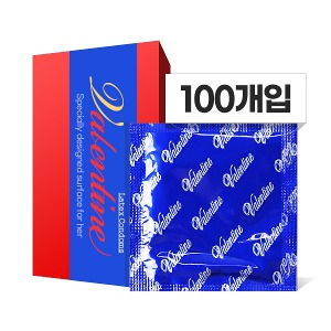 한국라텍스 발렌타인 대용량 벌크 얇은 콘돔 - 초박형 100P